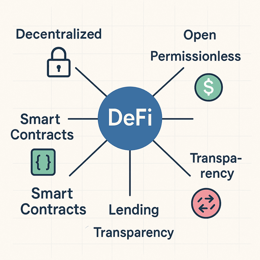 What is DeFi?simple explanation Key Features of DeFi:Decentralized: No central…