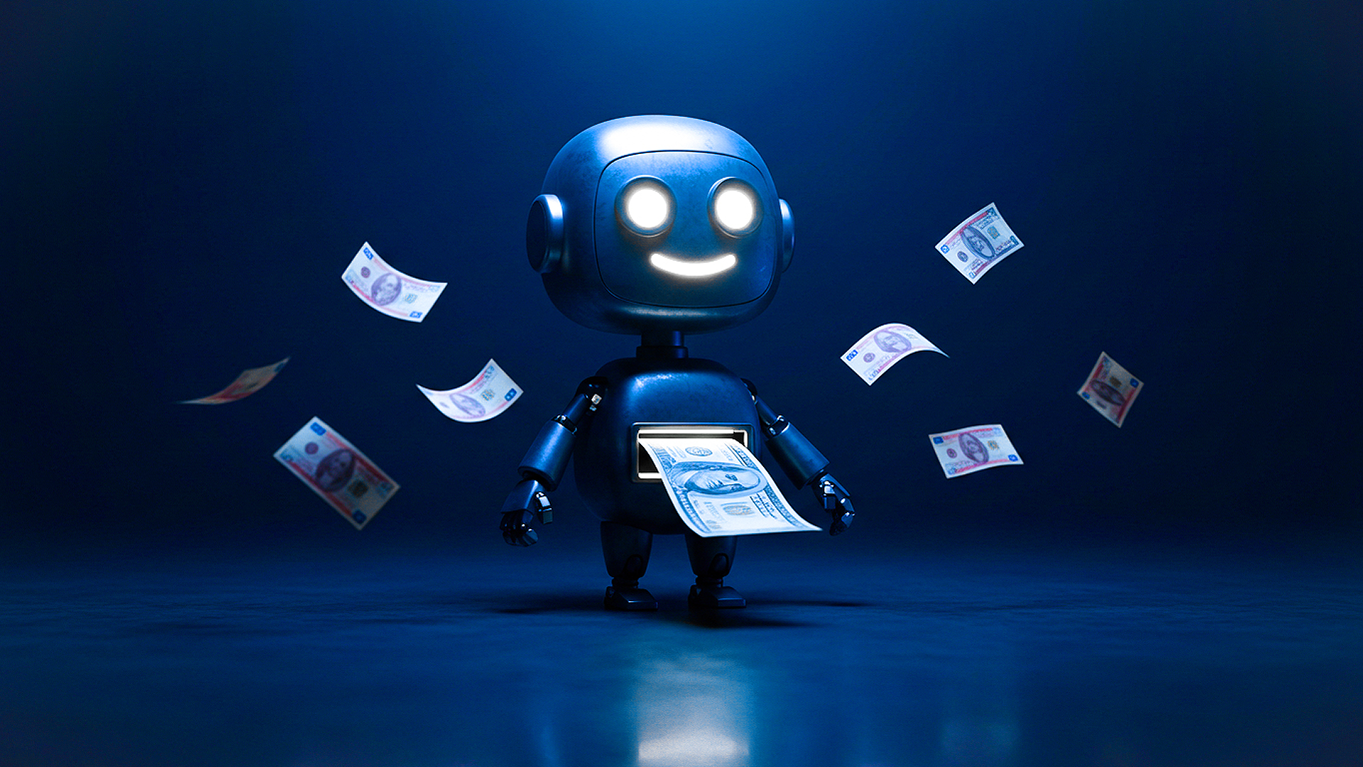 AI robots creating fiat money