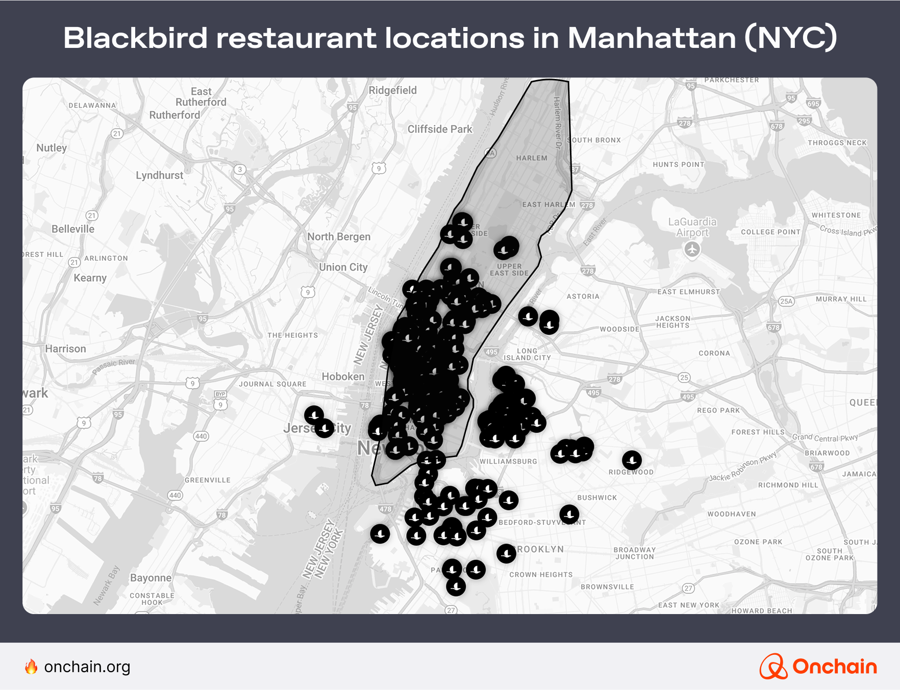 Blackbird restaurant locations in Manhattan (NYC)