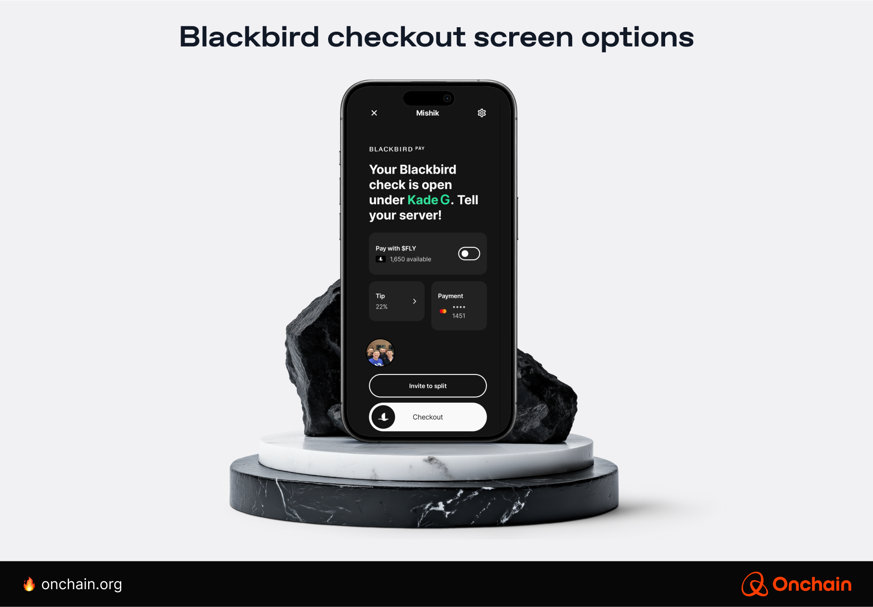 Screenshot Blackbird checkout