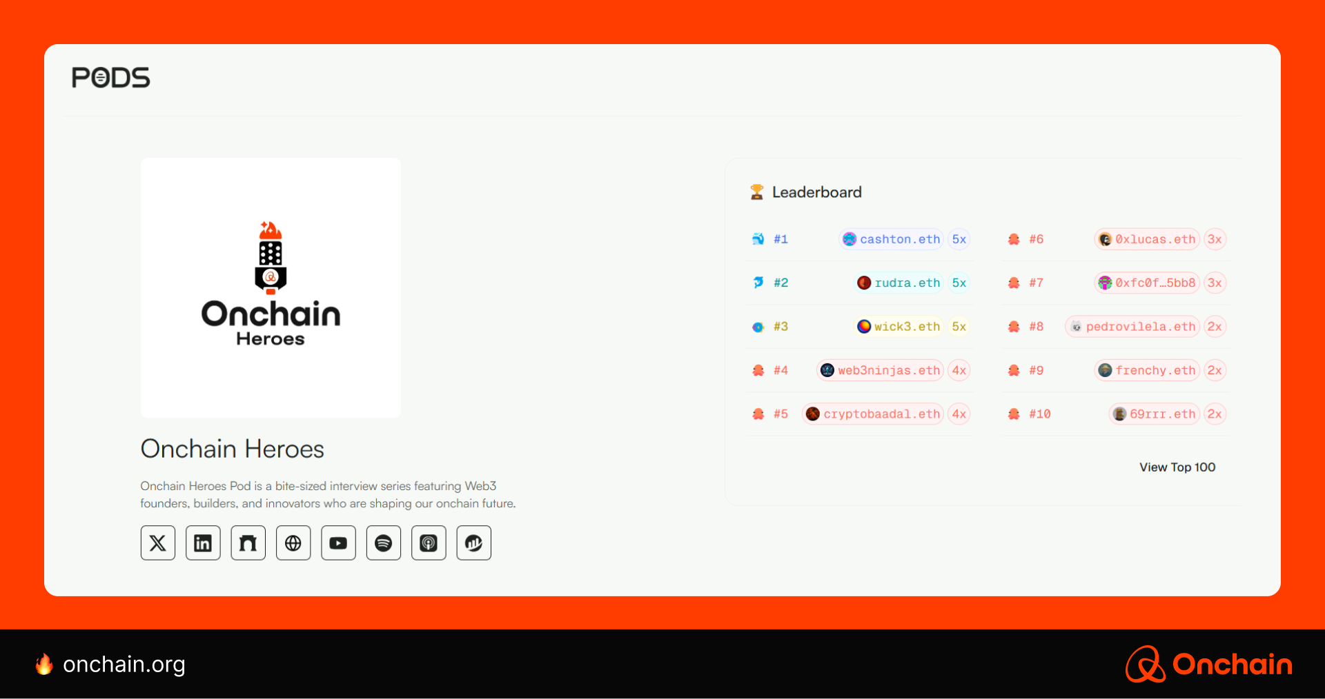 You can get onchain downloads of Onchain Heroes on PODS