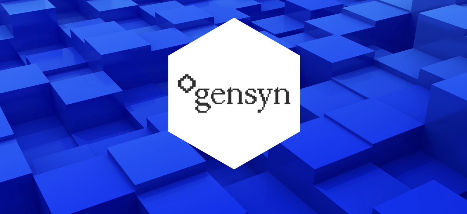 Image depicting the Gensysn logo on a blue background