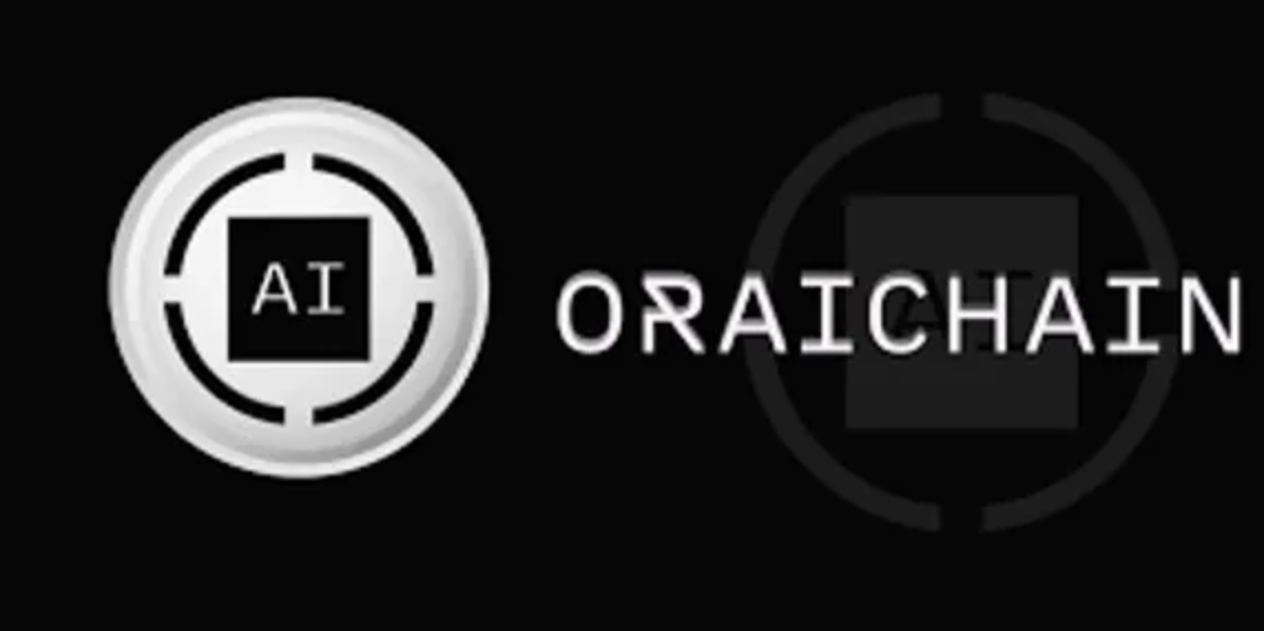 Image depicting the Oraichain logo on a black background