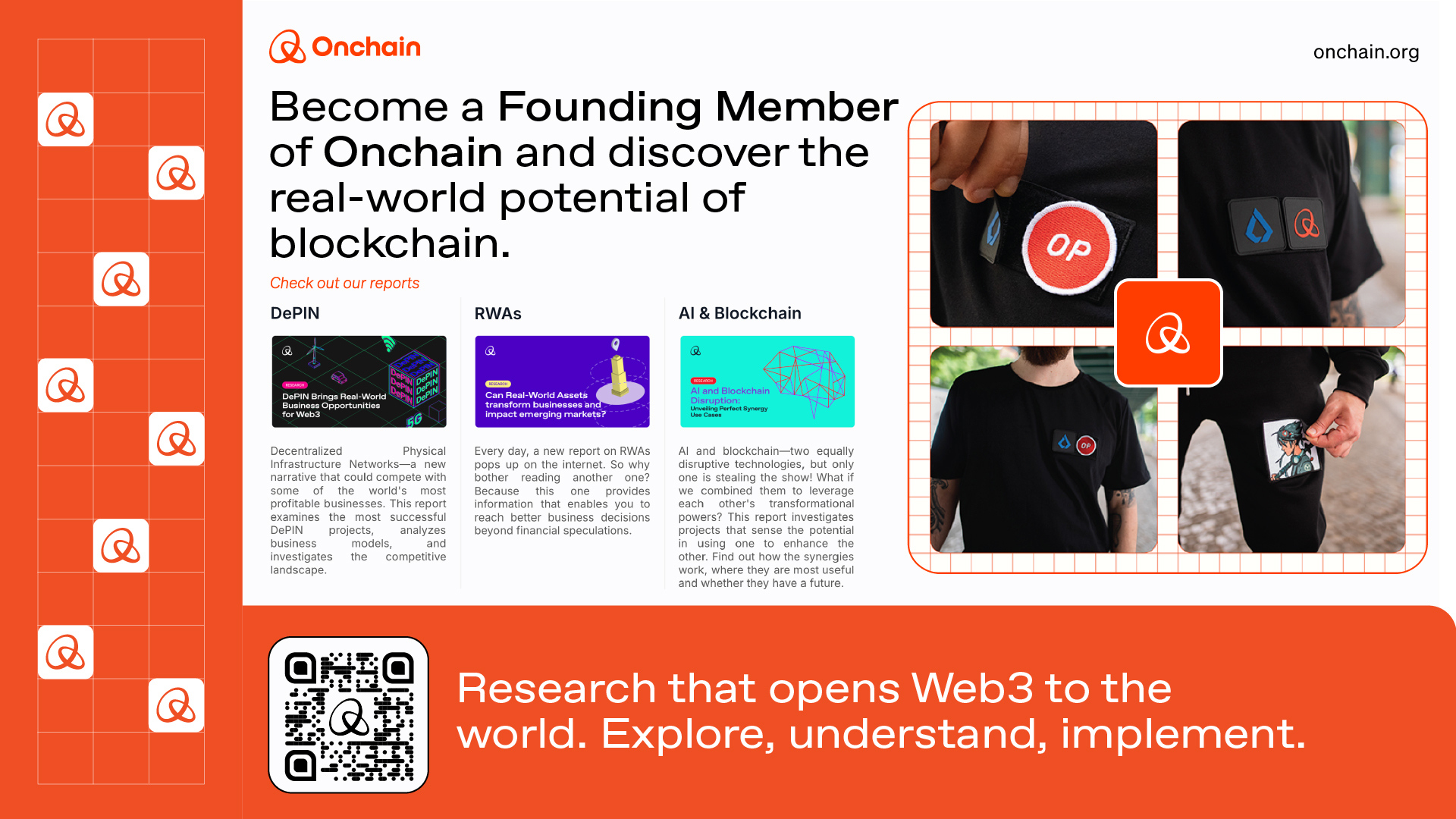 Onchain ad as it appear in the Print Magazine