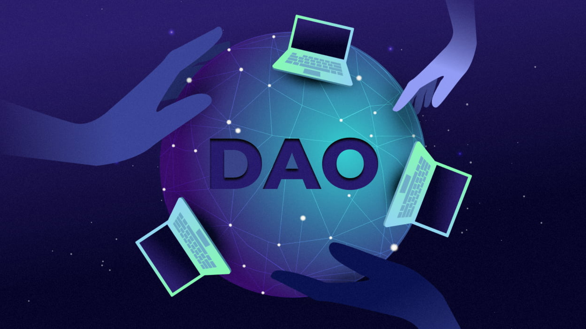 Graphic image depicting global DAO connections