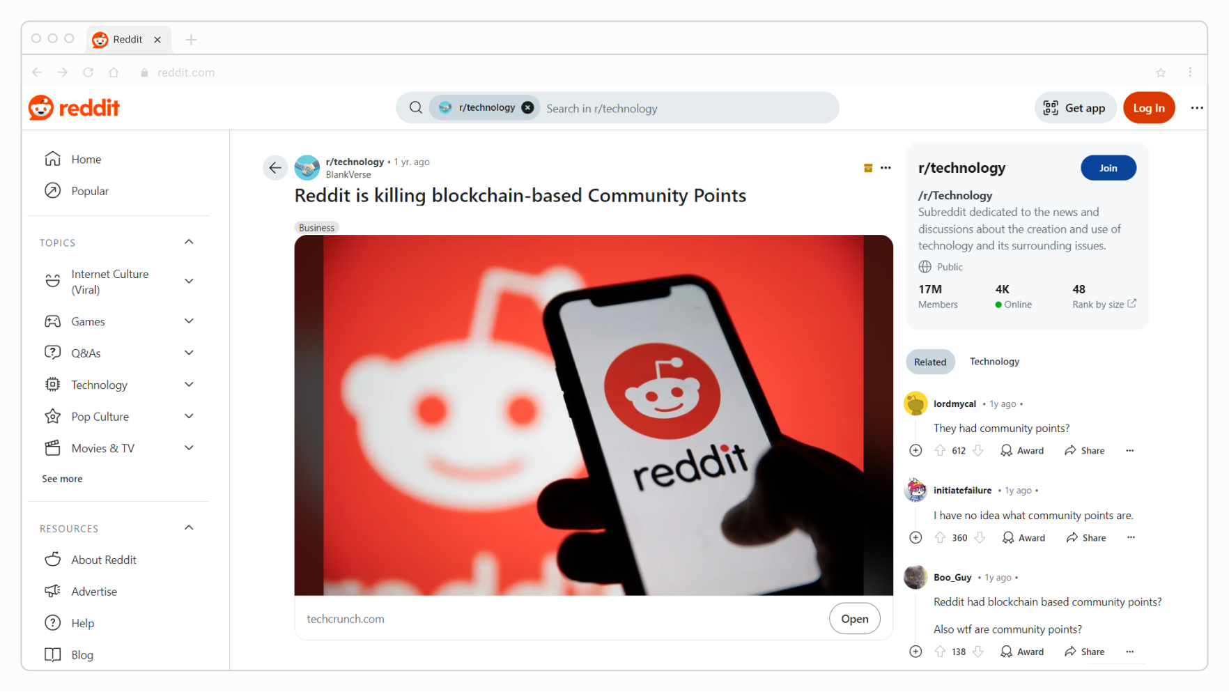 Reddit Screenshot