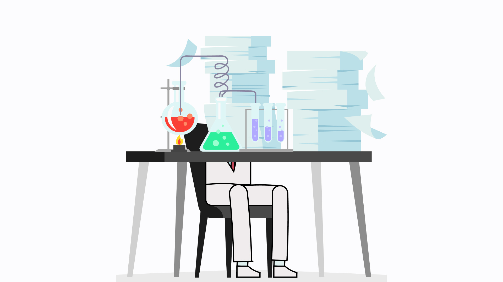 Image depicting a researcher working