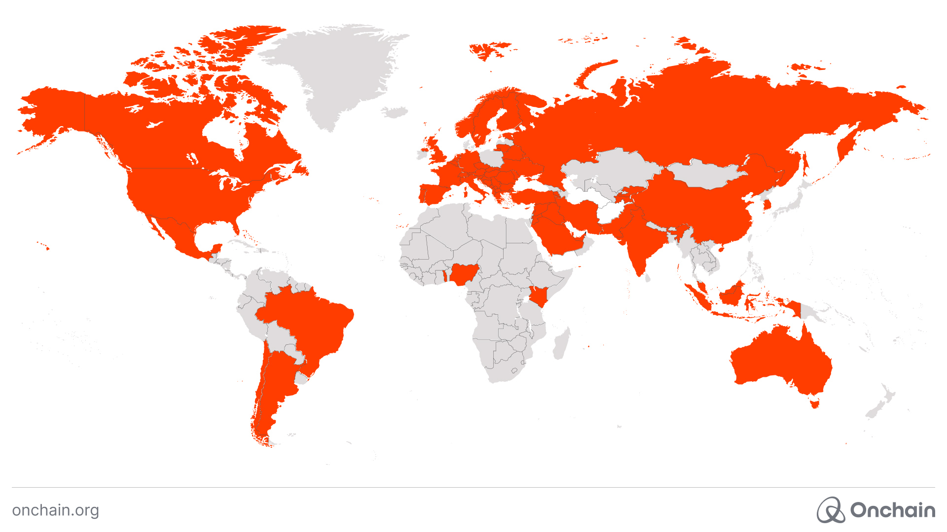 World map of our teams